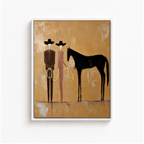 Western Horse Canvas Wall Art Aura Canvas