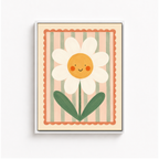 Smiling Daisy Canvas Wall Art Aura Canvas