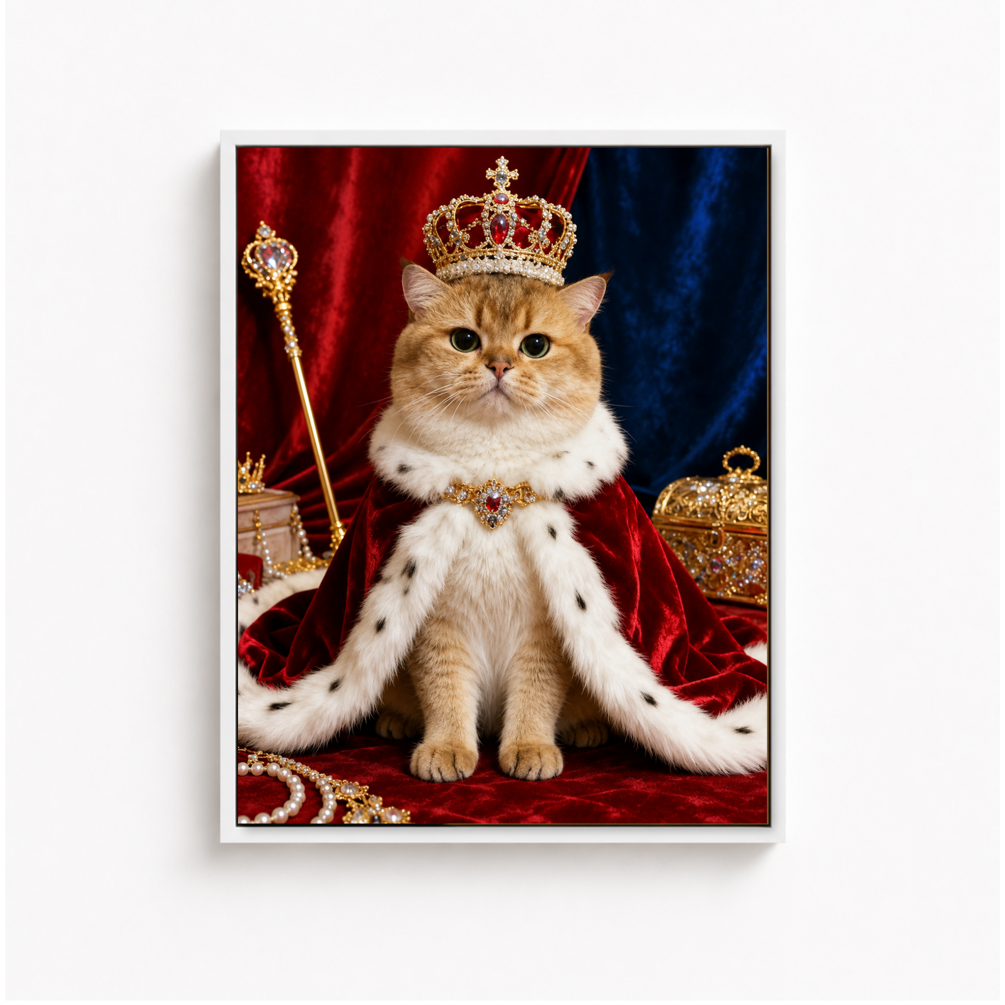 Royal Cat Canvas Wall Art Aura Canvas