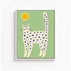 Star Cat Canvas Wall Art Aura Canvas