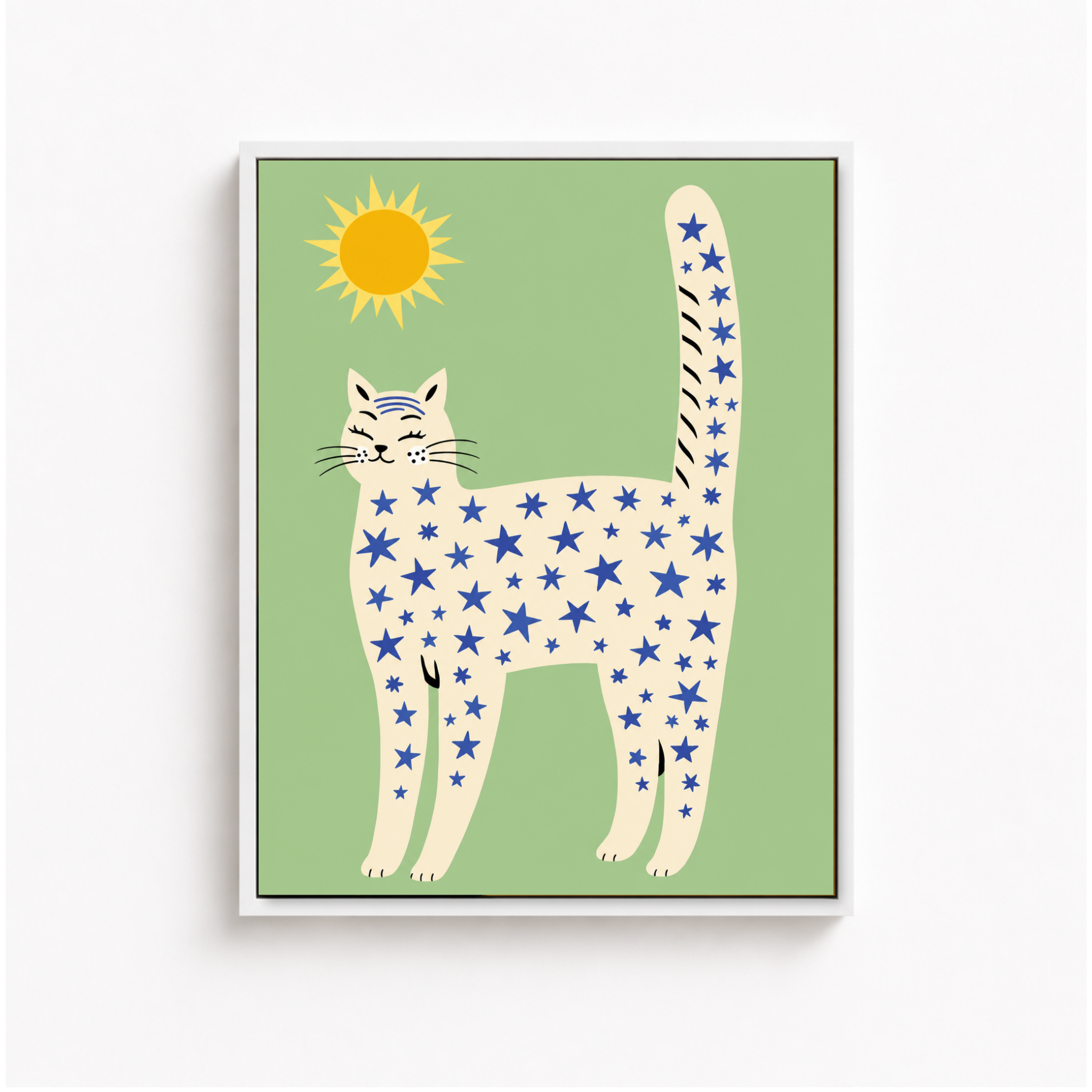 Star Cat Canvas Wall Art Aura Canvas