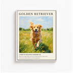 Golden Retriever Canvas Wall Art Aura Canvas