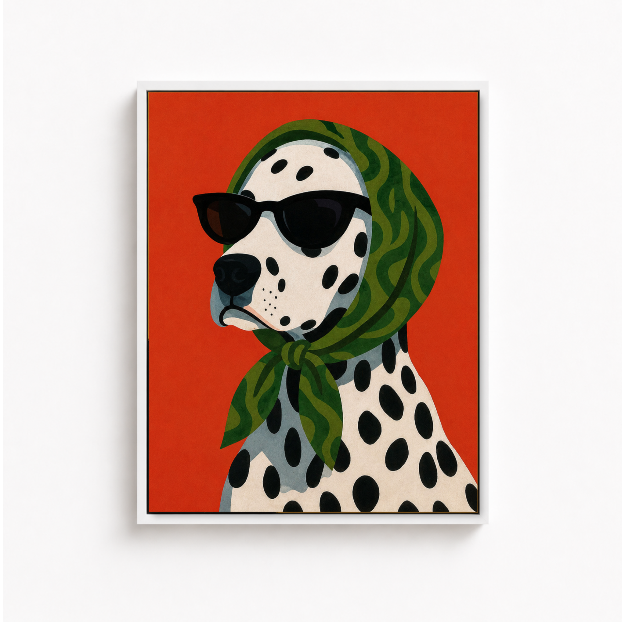 Stylish Dalmatian Dog Canvas Wall Art Aura Canvas