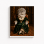 Custom Royal Queen Pet Portrait Canvas Aura Canvas