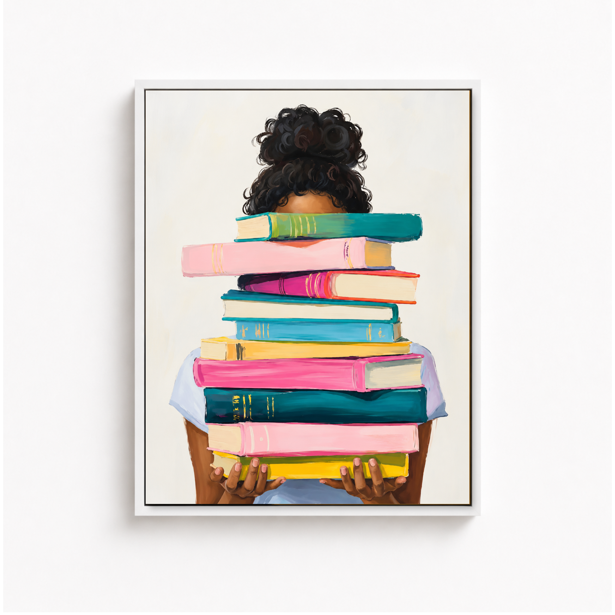 Book Lover Canvas Wall Art Aura Canvas