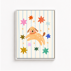 Astronaut Puppy Canvas Wall Art Aura Canvas