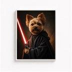 Custom Space Warrior Pet Portrait Canvas Aura Canvas