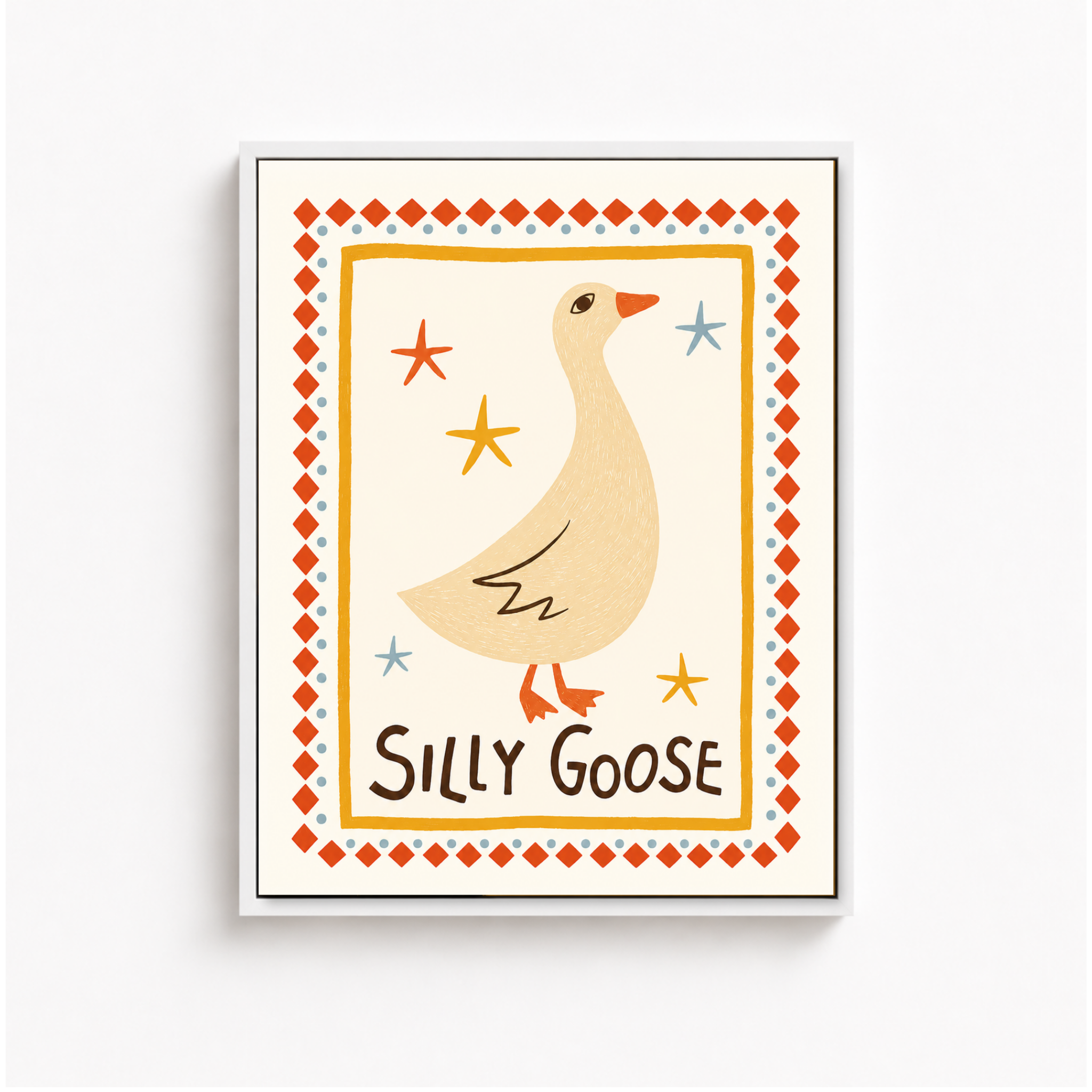 Silly Goose Canvas Wall Art Aura Canvas