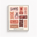 Custom Concert Ticket Collage Canvas Aura Canvas