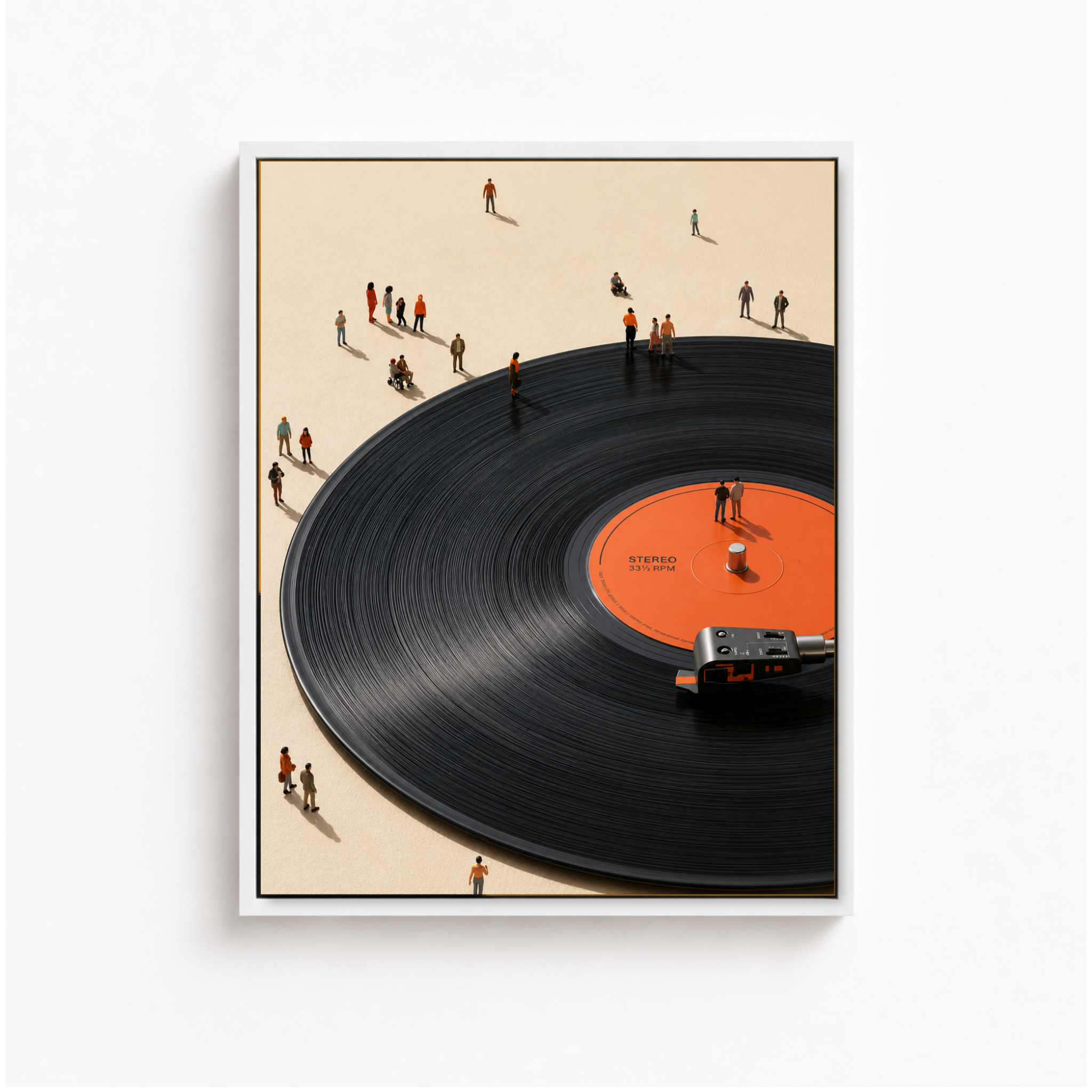 Vinyl Record Canvas Wall Art Aura Canvas