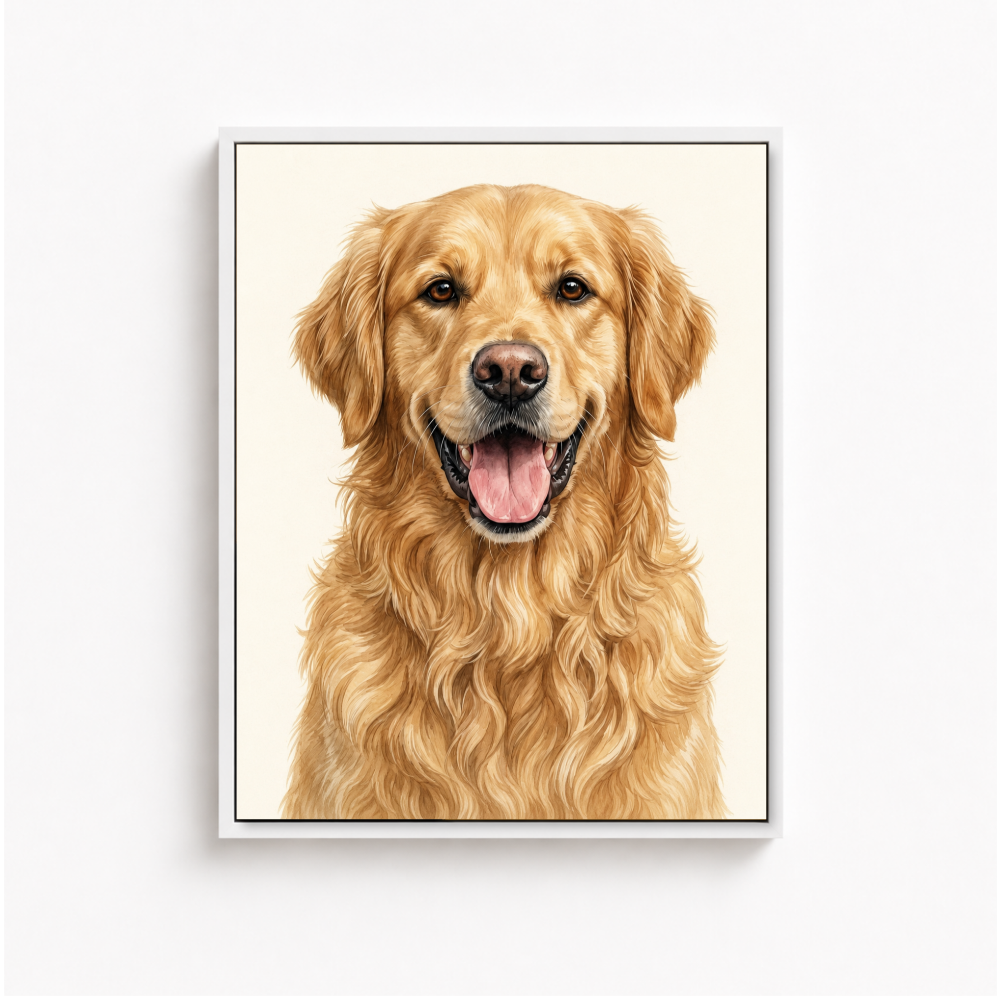 Custom Pet Portrait Canvas Wall Art Aura Canvas