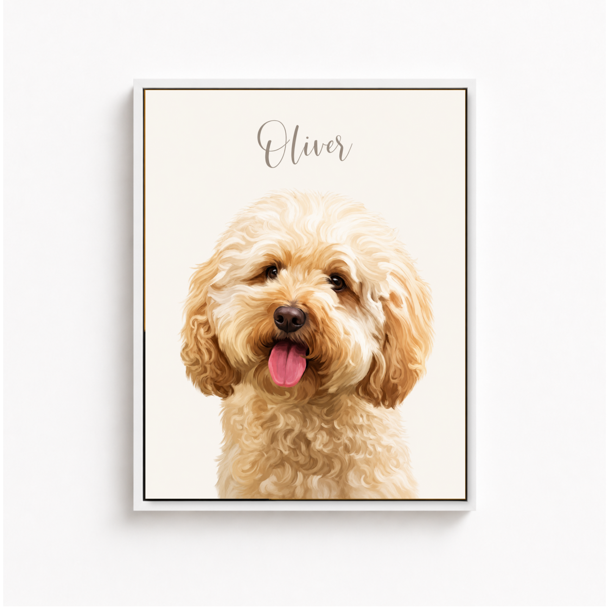 Custom Pet Remembrance Portrait Canvas Aura Canvas