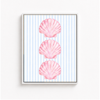 Pink Seashell Canvas Wall Art Aura Canvas