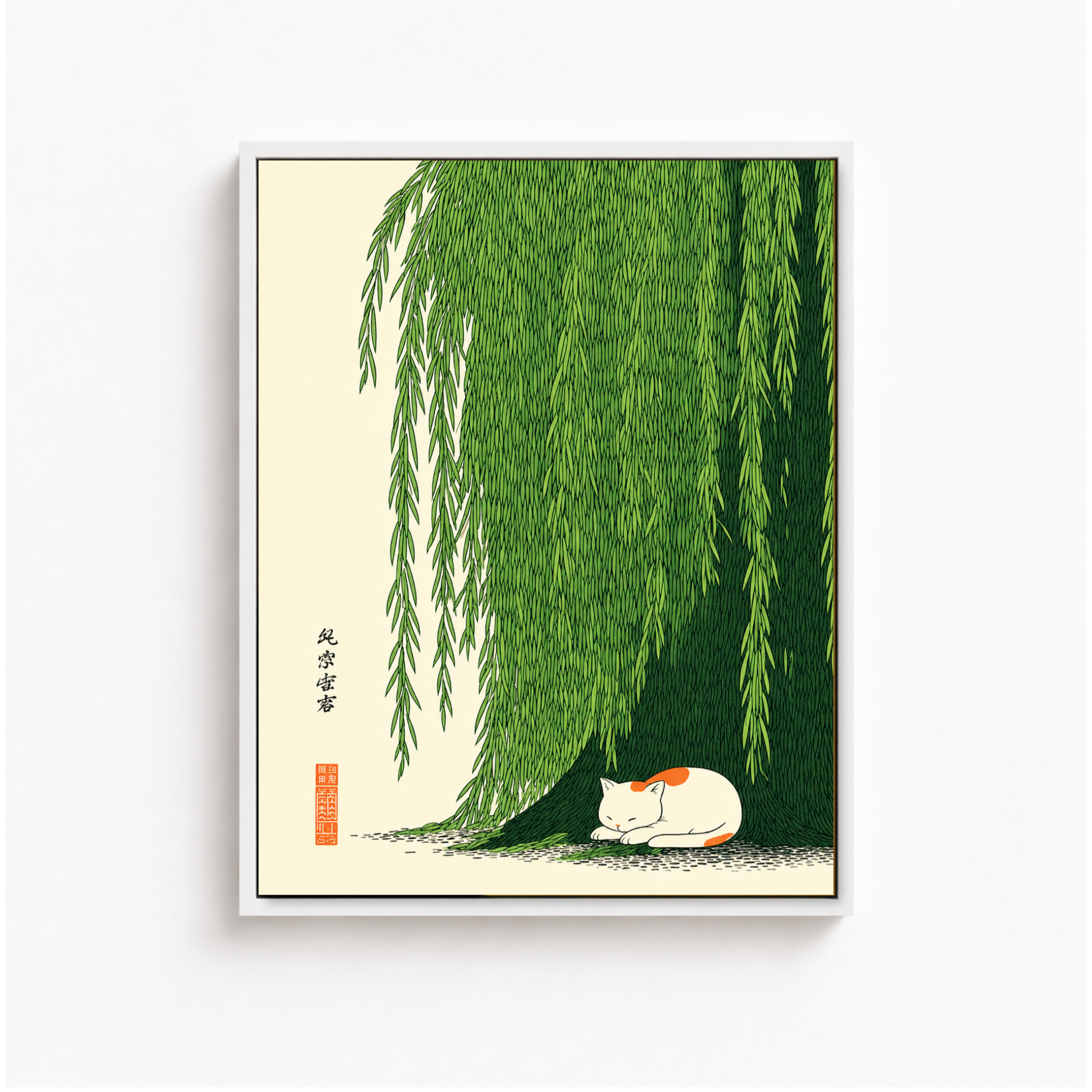 Willow Cat Canvas Wall Art Aura Canvas
