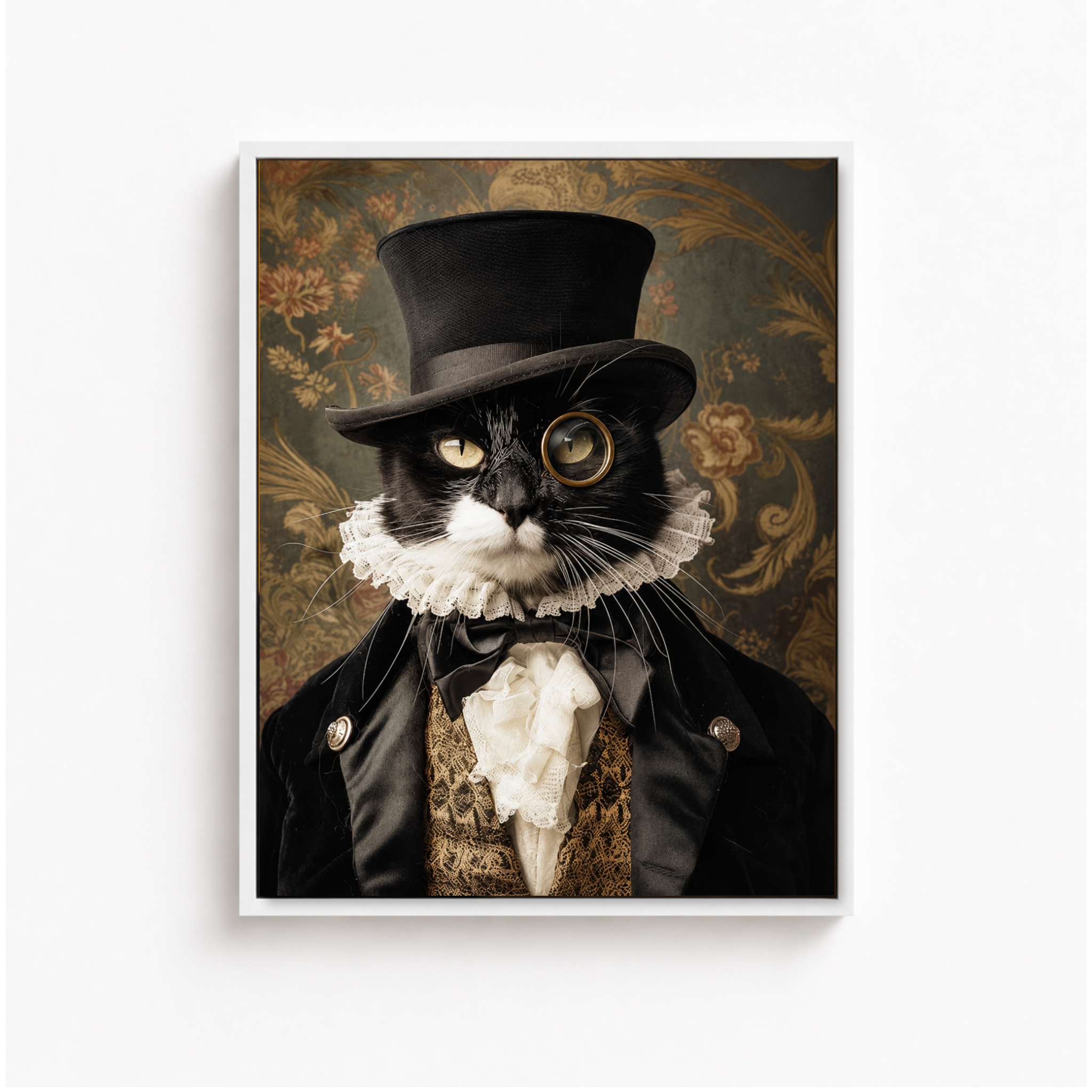 Custom Victorian Pet Portrait Canvas Aura Canvas