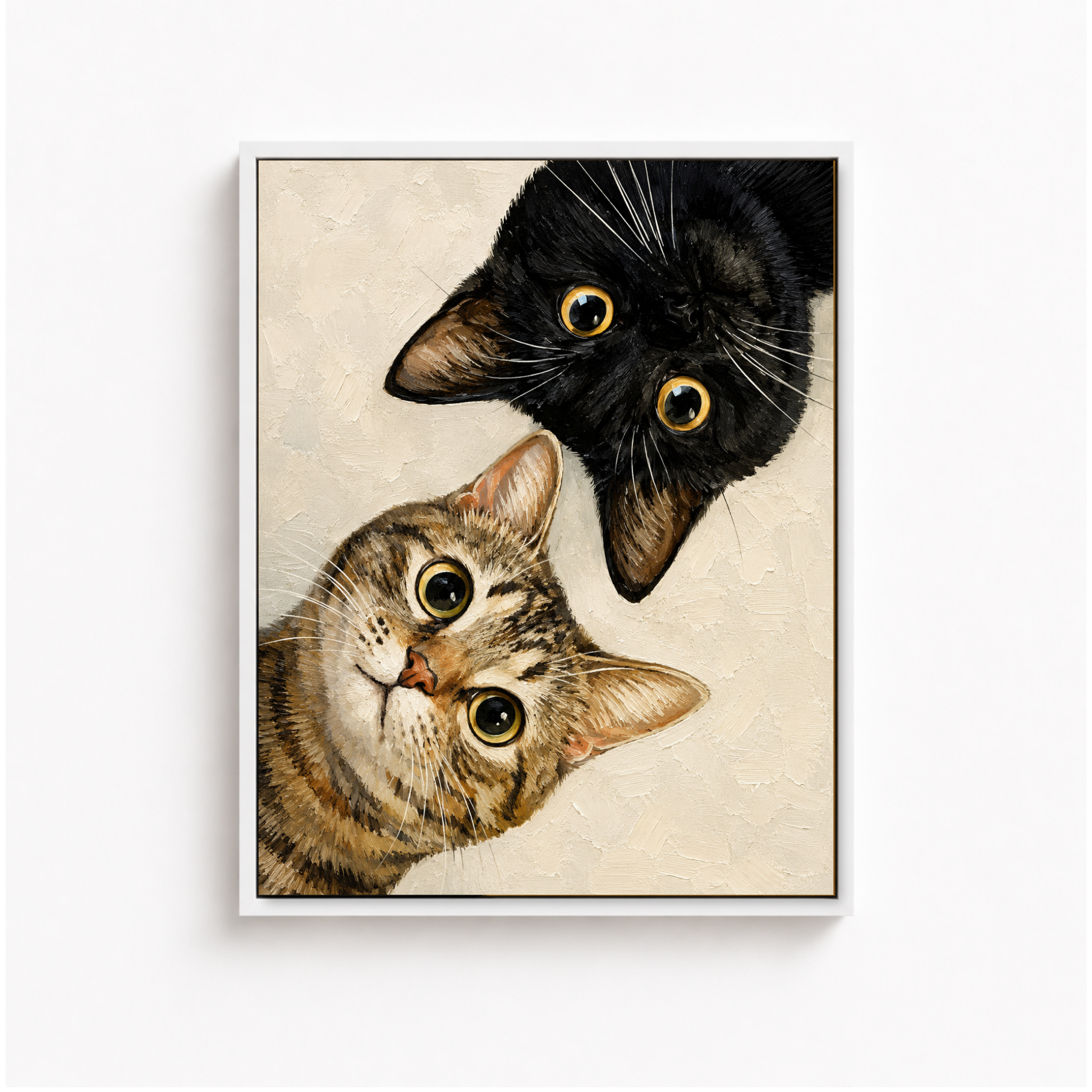Curious Cats Canvas Wall Art Aura Canvas