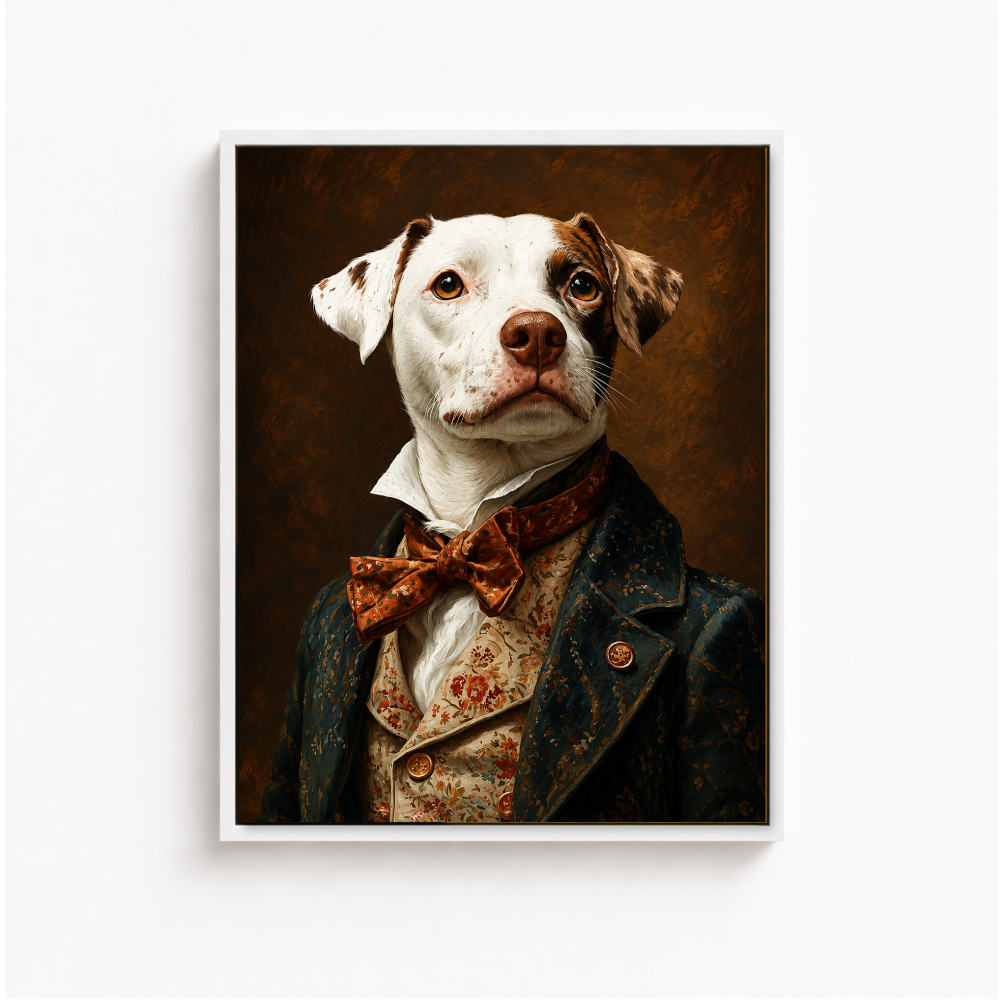 Distinguished Dog Portrait Canvas Aura Canvas