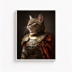 Custom Warrior Pet Portrait Canvas Aura Canvas