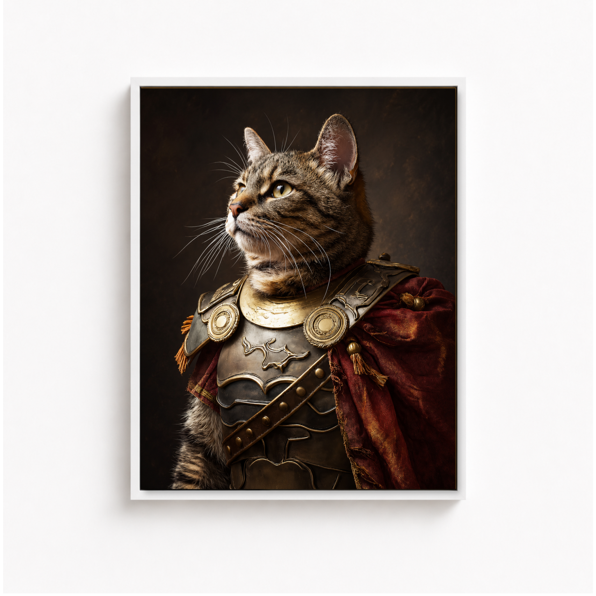Custom Warrior Pet Portrait Canvas Aura Canvas
