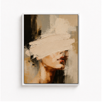 Abstract Neutral Woman Canvas Aura Canvas