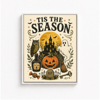 Tis The Season Halloween Canvas Wall Art Aura Canvas