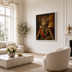 Custom Royal Pet Portrait Canvas
