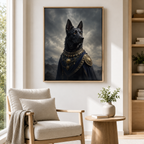 Custom Royal Guardian Pet Portrait Canvas Wall Art