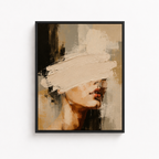 Abstract Neutral Woman Canvas Aura Canvas