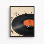Vinyl Record Canvas Wall Art Aura Canvas