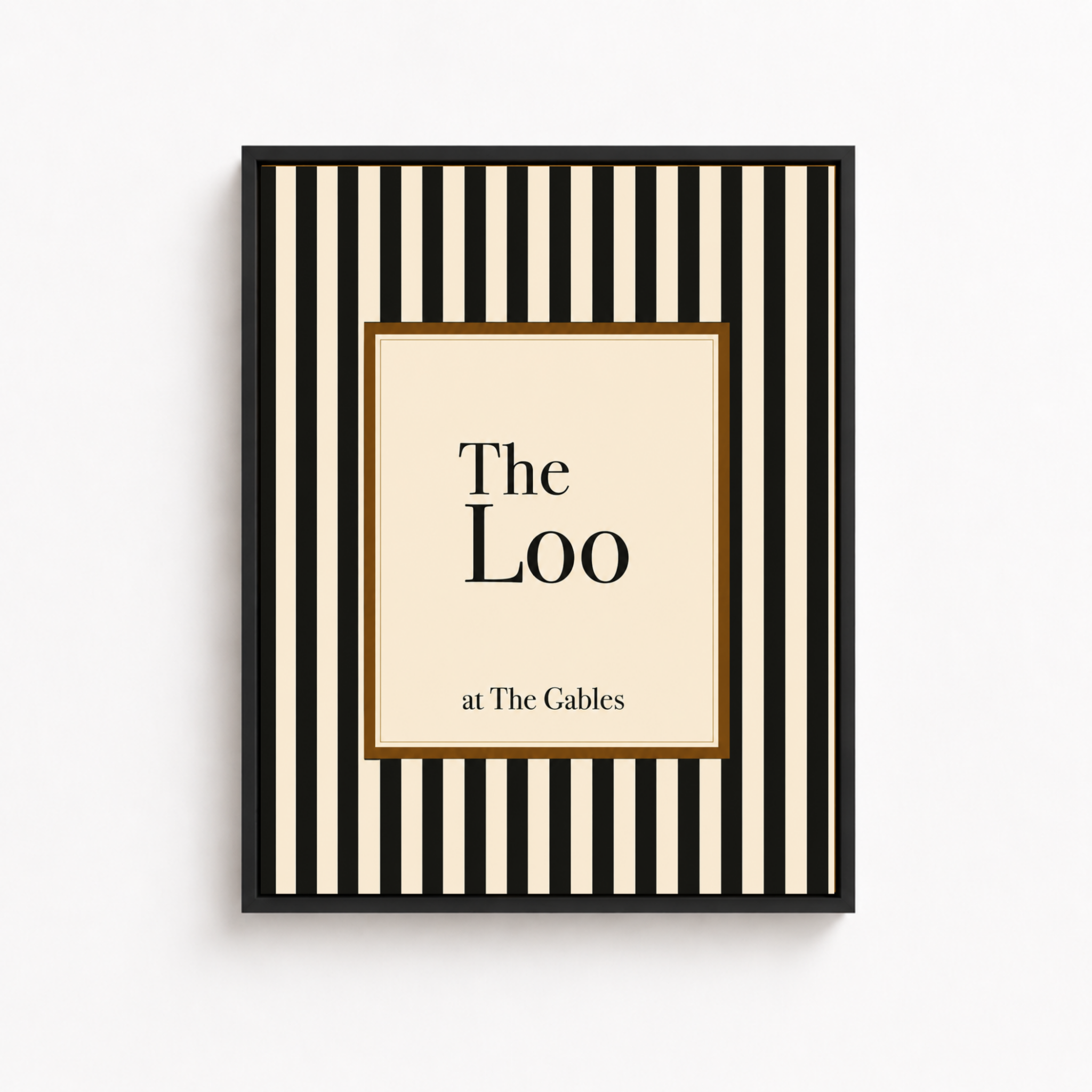 The Loo Canvas Wall Art Aura Canvas