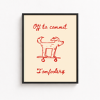 Tomfoolery Dog Canvas Wall Art Aura Canvas