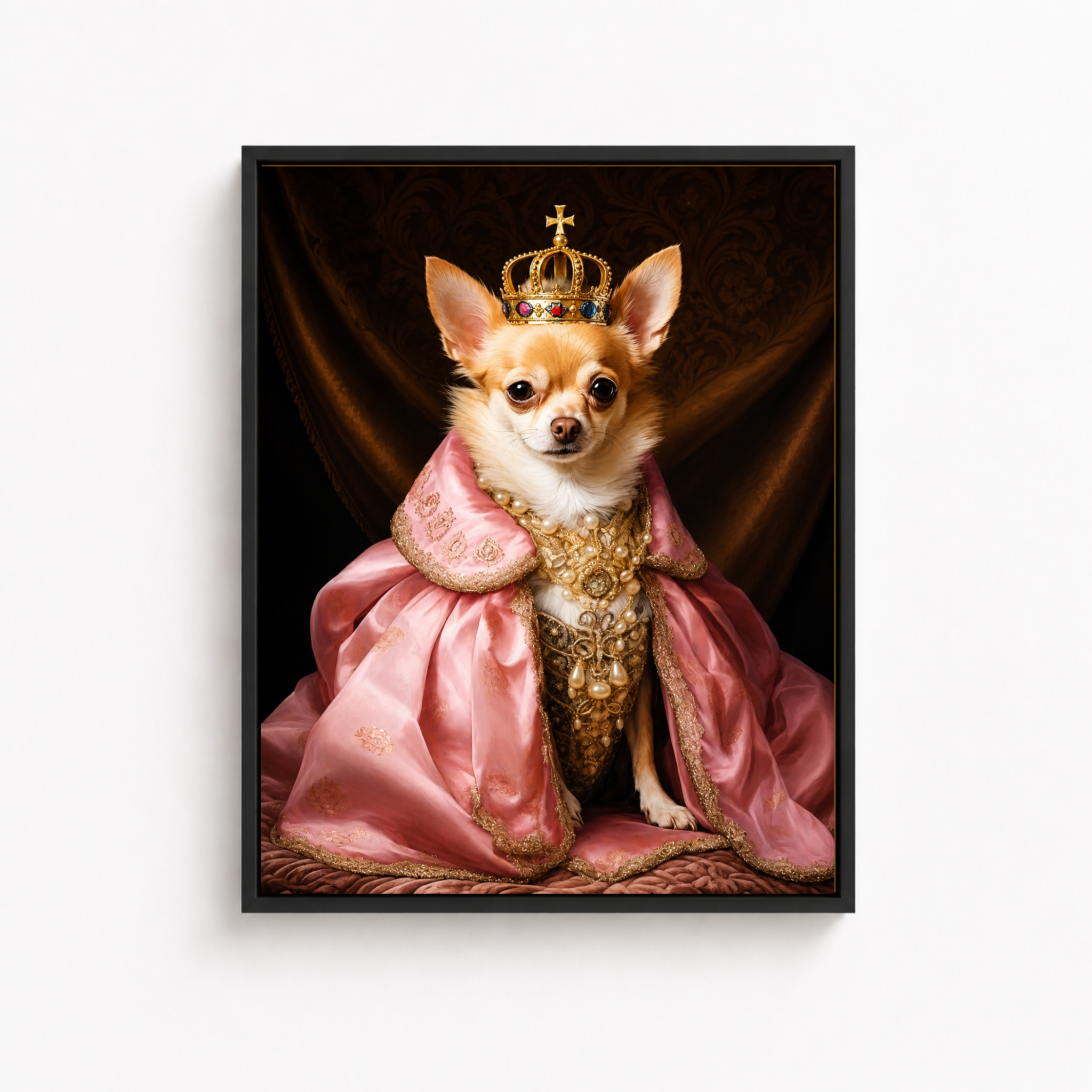 Custom Cowboy Pet Portrait Canvas (Copy) Aura Canvas