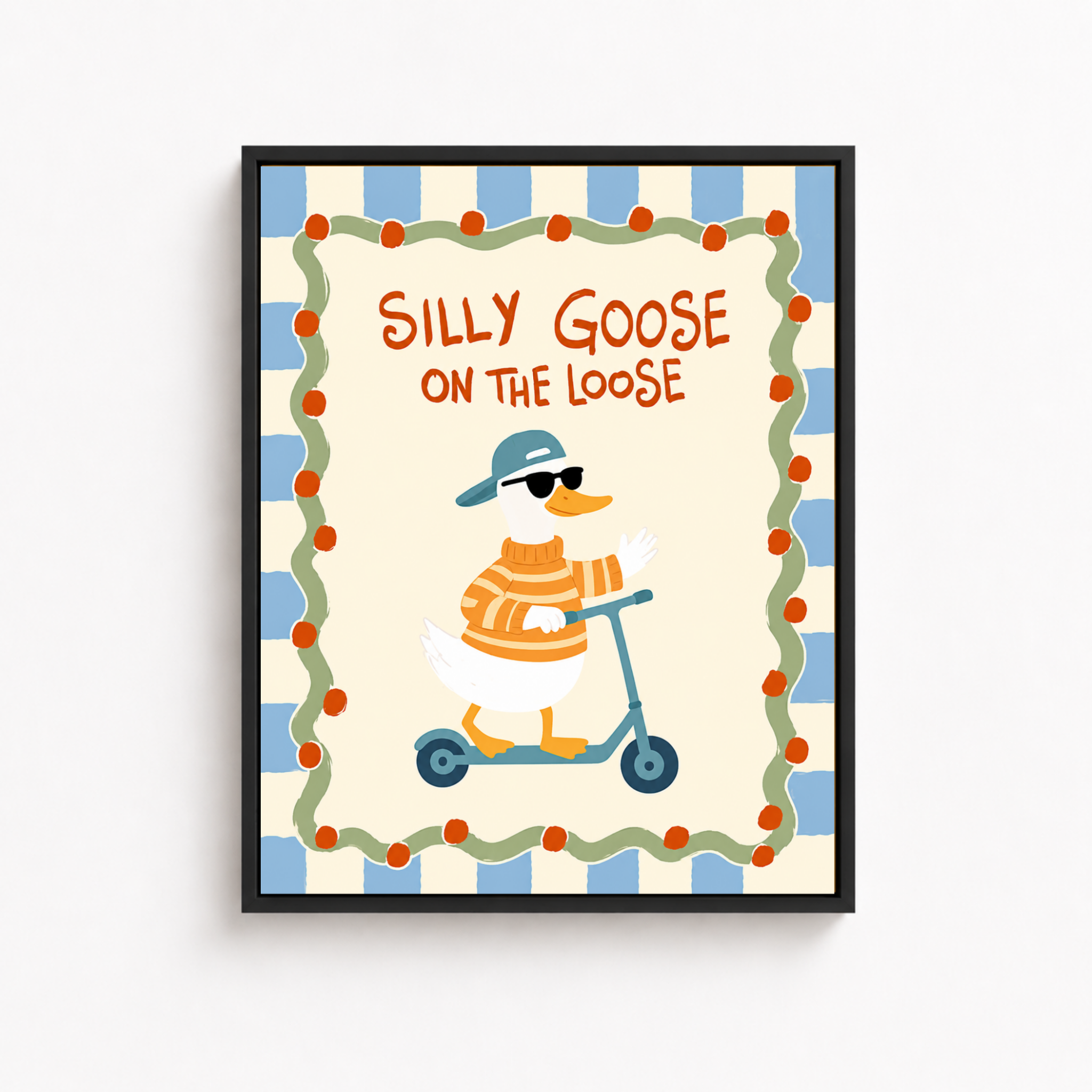 Silly Goose On The Loose Canvas Wall Art Aura Canvas