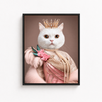 Custom Princess Pet Portrait Canvas Aura Canvas