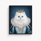 Custom Queen Pet Portrait Canvas Aura Canvas
