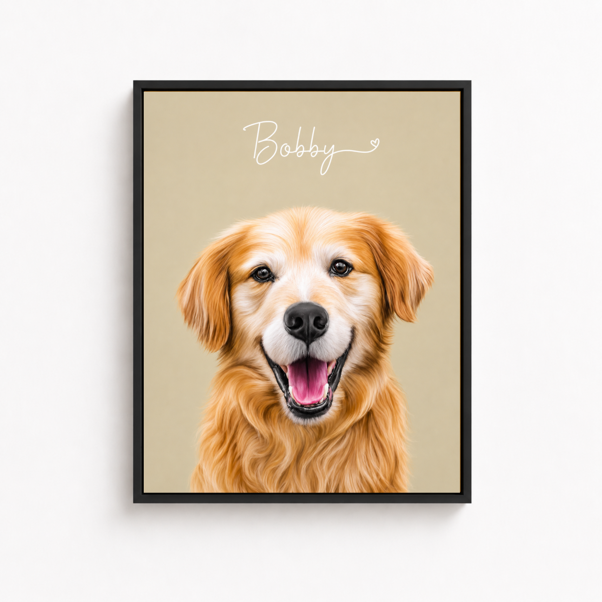 Custom Pet Memorial Portrait Canvas Aura Canvas
