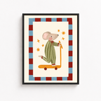 Scooter Mouse Canvas Wall Art Aura Canvas