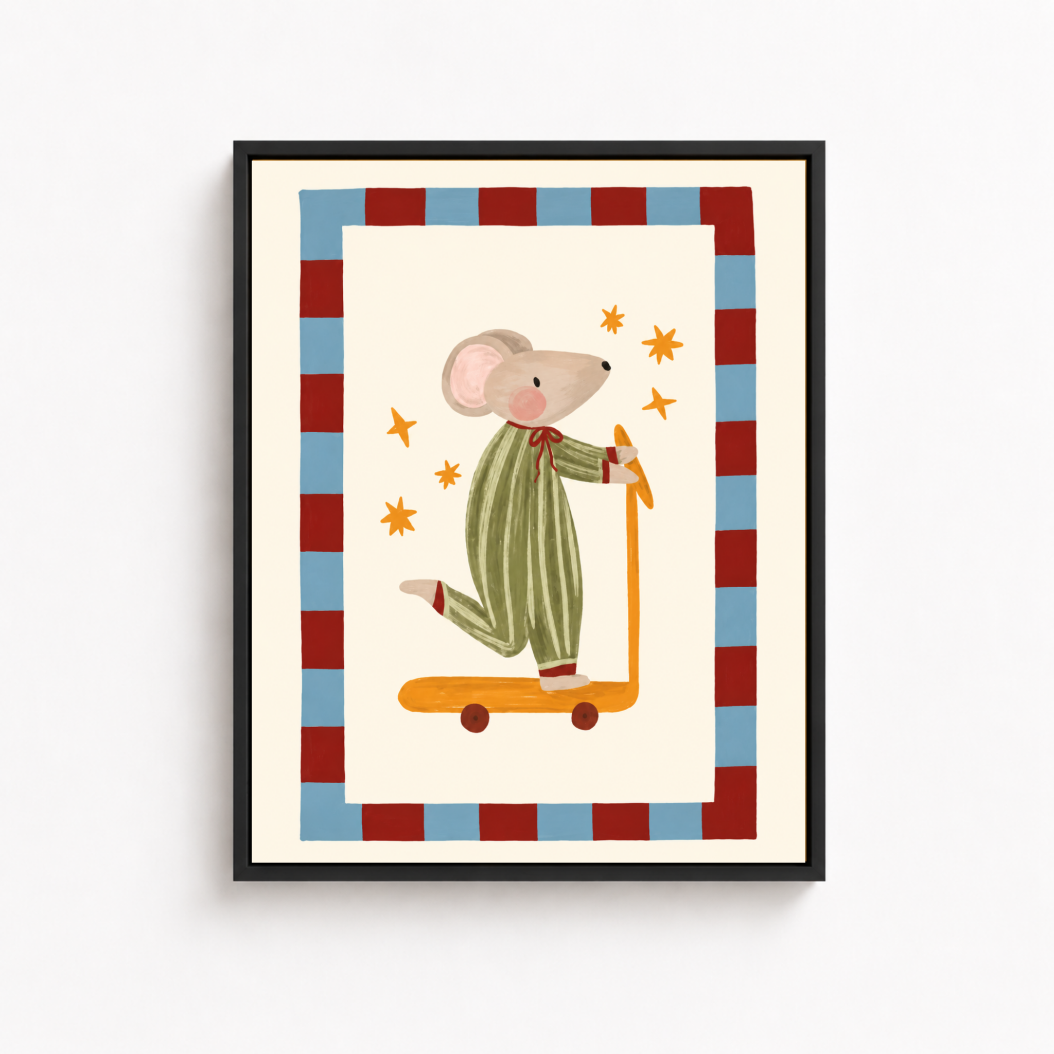 Scooter Mouse Canvas Wall Art Aura Canvas