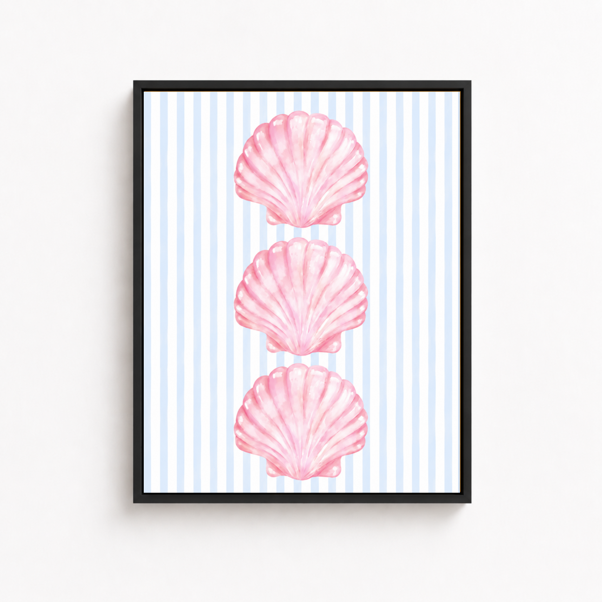 Pink Seashell Canvas Wall Art Aura Canvas