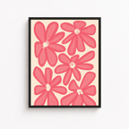 Pink Flower Canvas Wall Art Aura Canvas