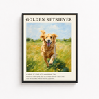 Golden Retriever Canvas Wall Art Aura Canvas
