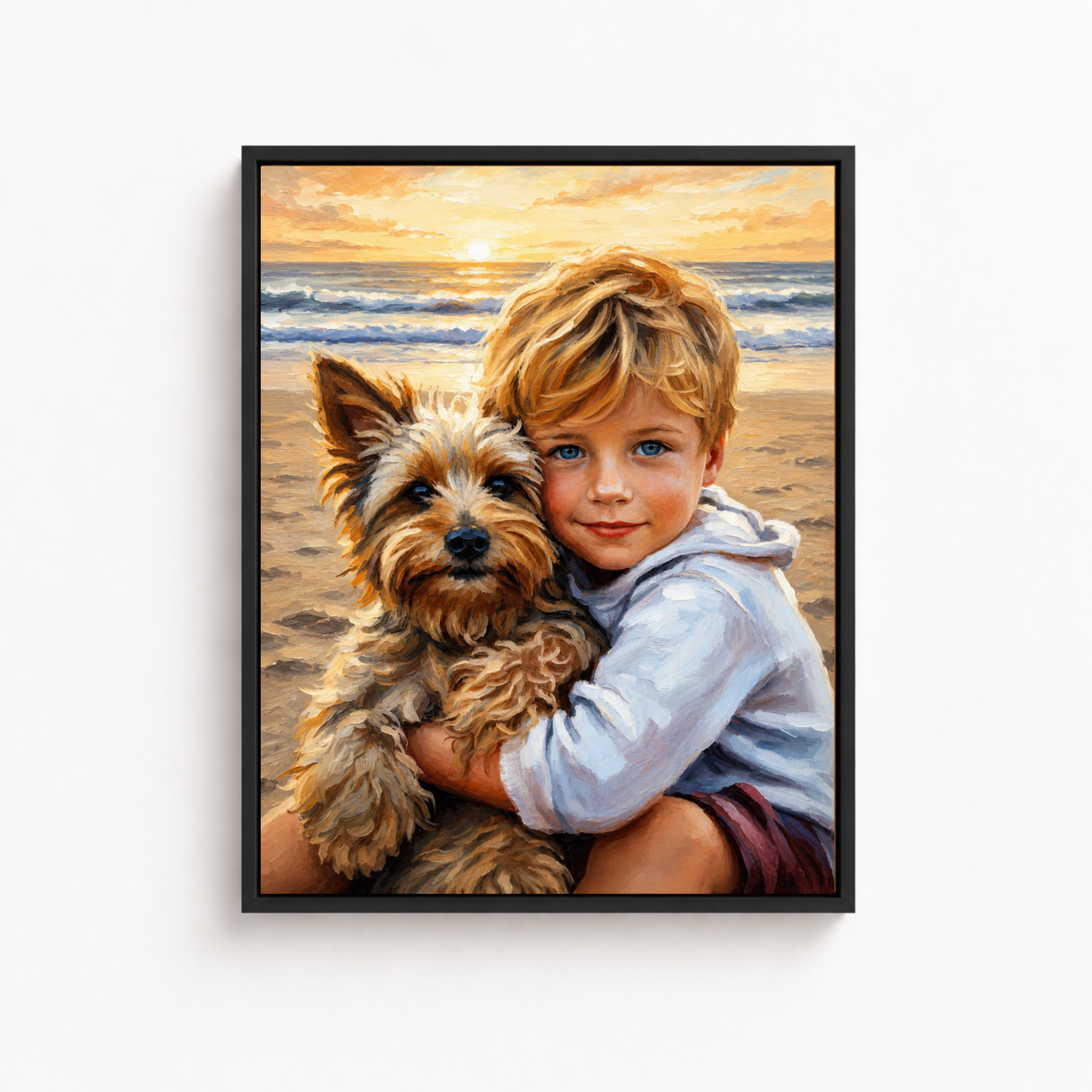 Custom Portrait Canvas From Photo Aura Canvas