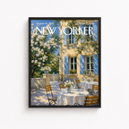 French Garden Café Canvas Wall Art Aura Canvas