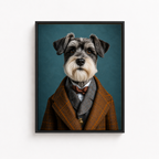 Custom Distinguished Pet Portrait Canvas Aura Canvas