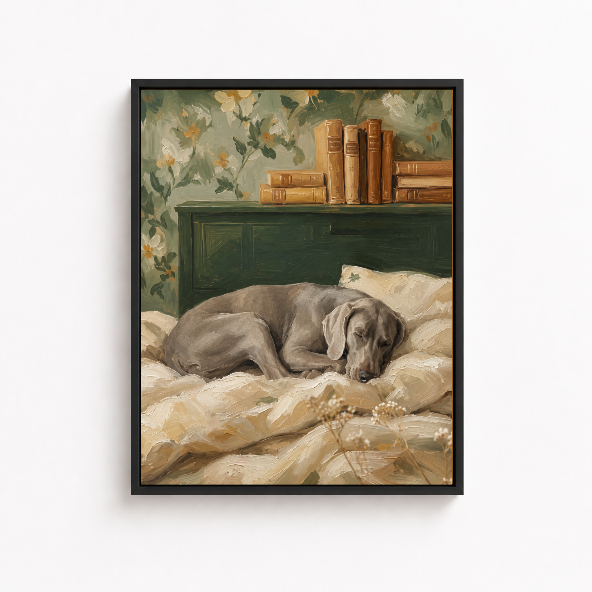 Sleeping Dog Canvas Wall Art Aura Canvas