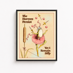 The Horrors Persist Frog Canvas Wall Art Aura Canvas
