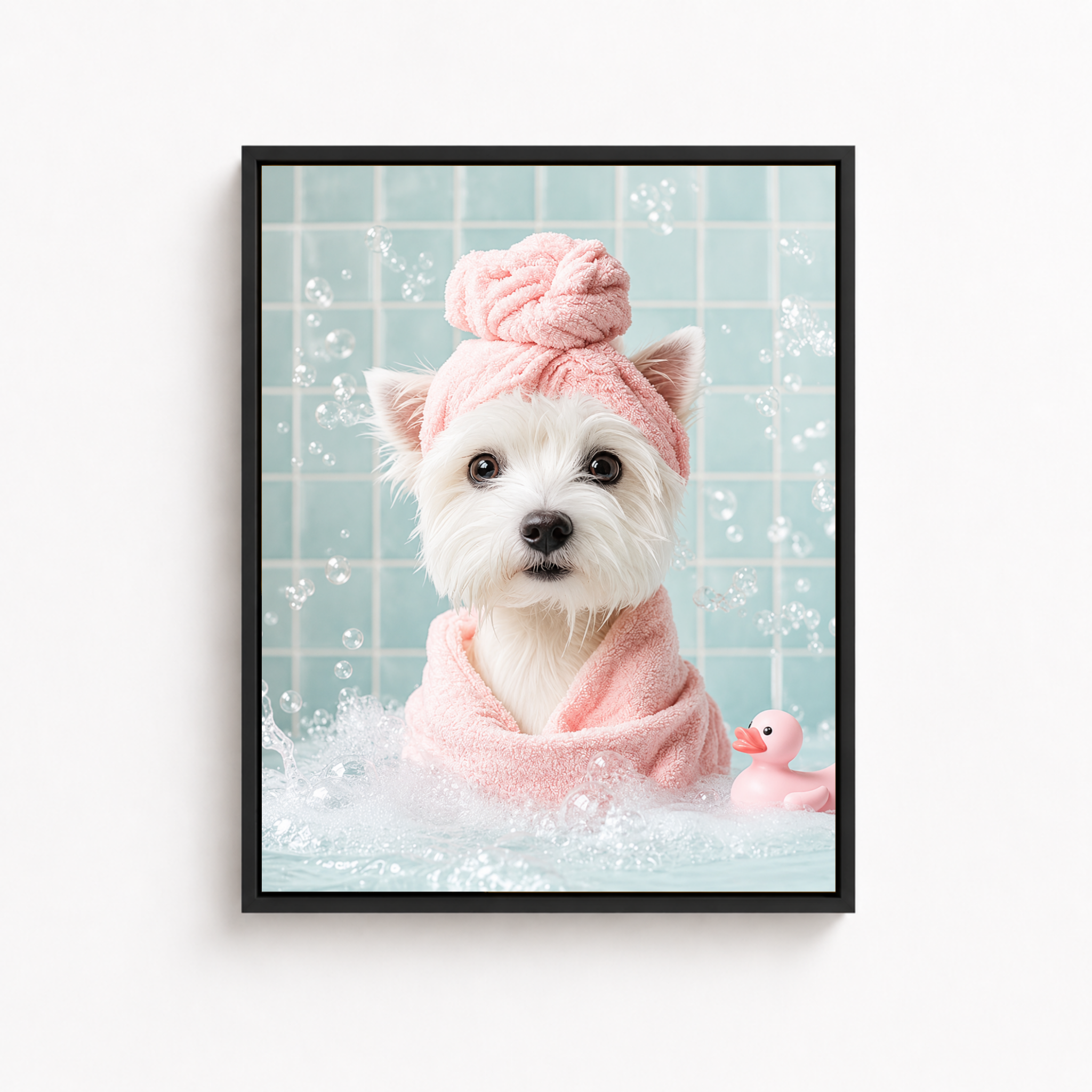 Custom Spa Pet Portrait Canvas Aura Canvas