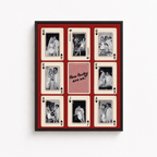 Custom Couple Playing Card Canvas Aura Canvas