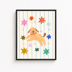 Astronaut Puppy Canvas Wall Art Aura Canvas