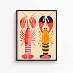 Colorful Lobster Canvas Wall Art Aura Canvas